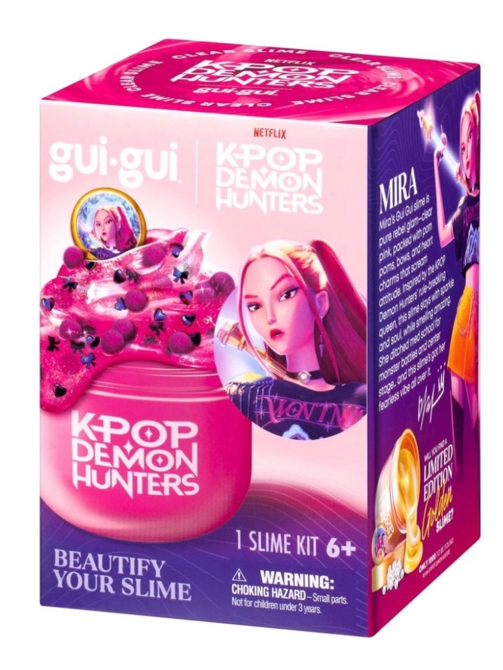 KPOP Demon Hunters Mira Pink Slime Kit by
